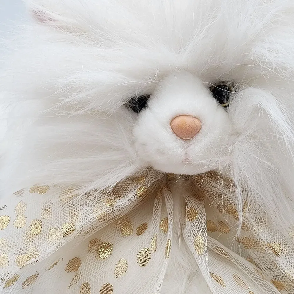 Vintage Commonwealth White Fluffy Persian Cat‎ Plush Soft Stuffed Animal Toy